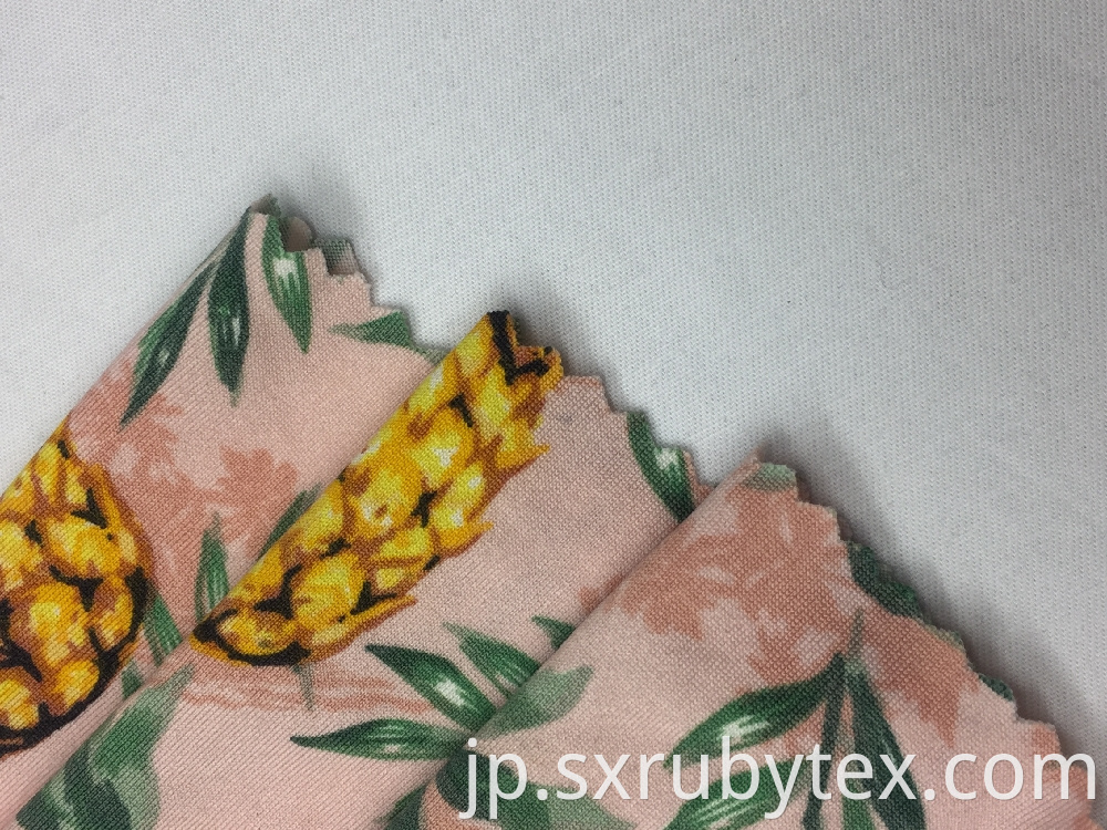 Dty Brushed Pineapple Print Fabric